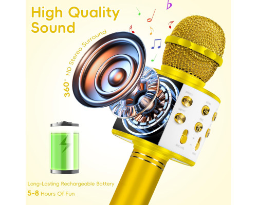Бездротовий Bluetooth-караоке-мікрофон для дітей