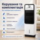 Мобільний кондиціонер / вентилятор 3-в-1 із сенсорною панеллю та дистанційним пультом управління