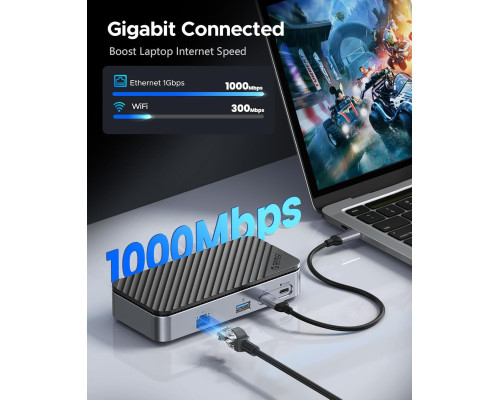 USB-C концентратор з корпусом для M.2 NVMe SSD 10 Гбіт/с ORICO