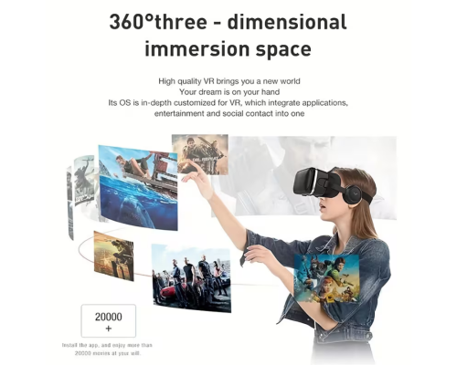 Універсальна VR-гарнітура з інтелектуальними 3D-окулярами для смартфону