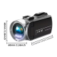Портативна ретро-камера 4K з обертовим дисплеєм та мікрофоном