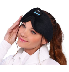 Маска для сну Bluetooth з бездротовими навушниками- чорна