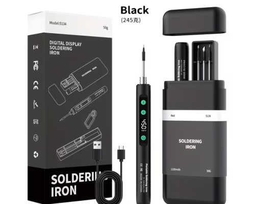 Мініатюрний бездротовий паяльник USB-C з OLED-екраном