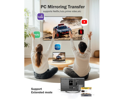 Портативний бездротовий HDMI-адаптер для HD-телевізора