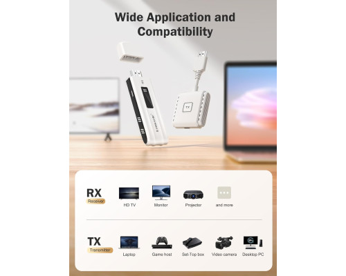 Портативний бездротовий HDMI-адаптер для HD-телевізора