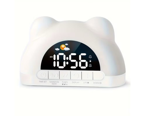 Будильник-нічник у формі ведмедика SMOUPING
