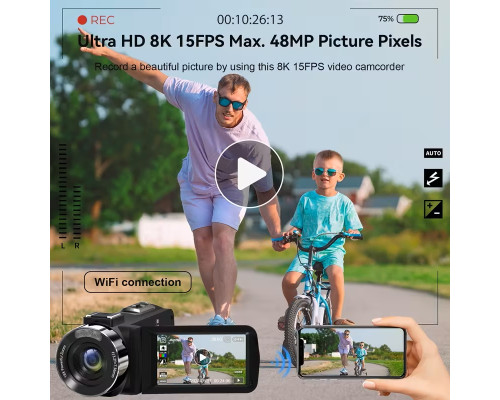 Цифрова 8K WiFi відеокамера