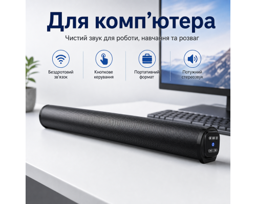 Бездротовий саундбар 20W для телевізора