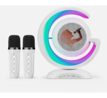 Бездротова Bluetooth-колонка-караоке з двома мікрофонами