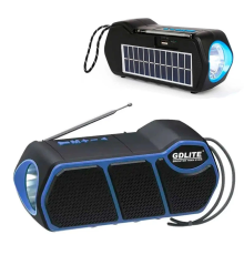 Радіоприймач 3-в-1 GD-LITE-11 з Bluetooth LED ліхтарем FM/SW/AM радіо MP3 TF та USB зарядкою