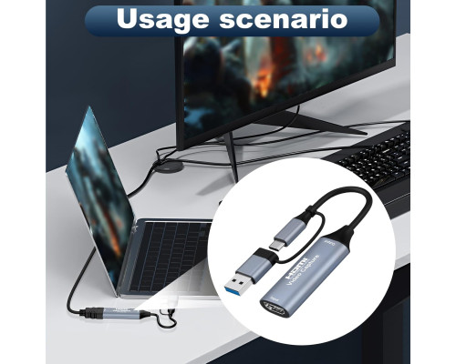 Карта відеозахоплення 4K HDMI на USB C 3.0