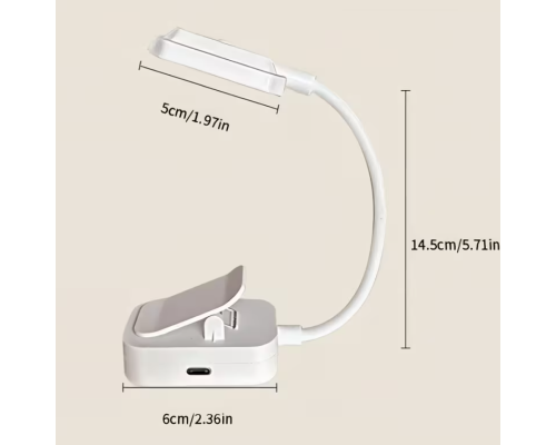 Портативна лампа для читання з USB зарядкою