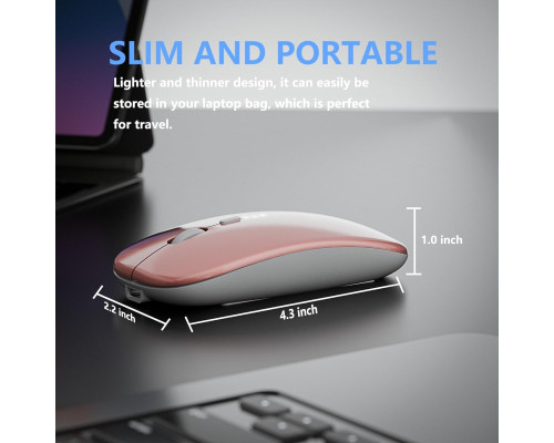 Бездротова миша 2.4G WERPOWER з USB-приймачем та адаптером Type-C